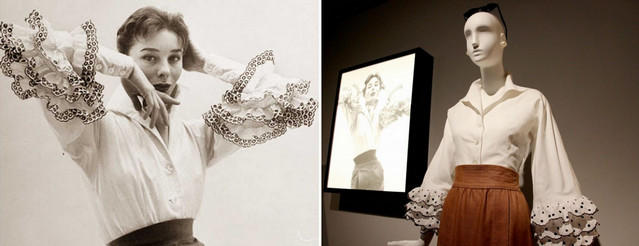 Грациані надихнула молодого майстра на створення блузки, що стала візитною карткою будинку Givenchy: біла бавовняна блузка з великими чорно-білими воланами на рукавах