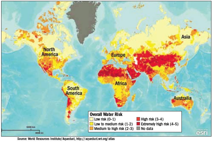 Загальний ризик виснаження водних ресурсів