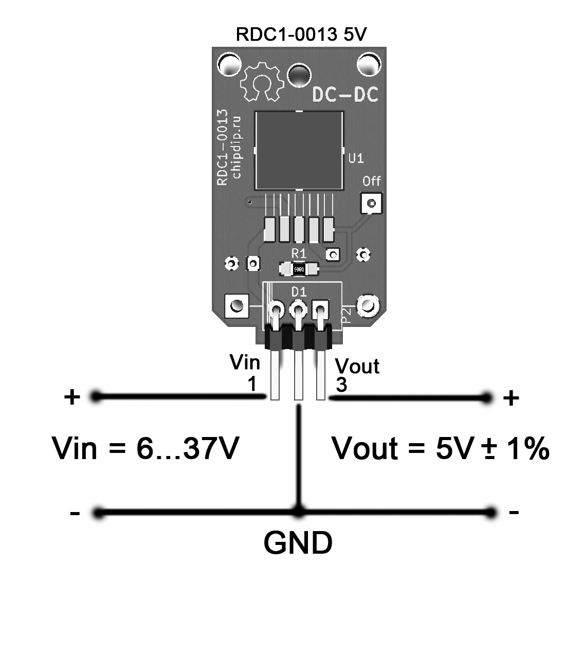 Схема підключення RDC1-0013 12V